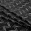 Black Chevron Embossed Velour - Folded | Mood Fabrics