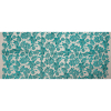 Teal Floral Embroidered on a Nude Mesh - Full | Mood Fabrics