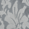 White Floral Embroidered Wonder Mesh - Detail | Mood Fabrics