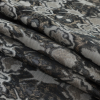 Gray and Beige Abstract Jacquard - Folded | Mood Fabrics