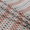 Red Orange Geometric Stretch Cotton Twill - Folded | Mood Fabrics
