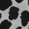 Black Abstract Burn-Out Silk Chiffon - Detail | Mood Fabrics