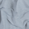 Theory Blue and White Pinstriped Crisp Linen Woven | Mood Fabrics