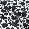 Oscar de la Renta Black and White Floral Embroidered Cotton Lawn - Folded | Mood Fabrics