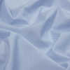 Blue and Purple Hairline Striped Cotton Shirting - Detail | Mood Fabrics