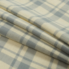 Elephant Gray and Mellow Yellow Plaid Japanese Cotton Twill - Folded | Mood Fabrics