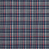 Blue, Gray, and Coral Plaid Japanese Cotton Shirting | Mood Fabrics
