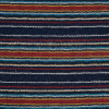 Blue, Red and Yellow Barcode Striped Cotton Woven with Quilted Backing - Detail | Mood Fabrics