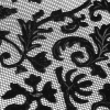 Black Velvet Damask Embroidered Netting - Detail | Mood Fabrics