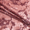 Dusty Rose Sequined Stretch Velour - Folded | Mood Fabrics