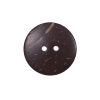 Italian Brown Etched Coconut Button - 36L/22mm - Detail | Mood Fabrics