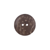 Italian Brown Leafy Etched Coconut Button - 28L/18mm - Detail | Mood Fabrics