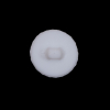 Italian White Twisted Plastic Shank-Back Button - 30L/19mm - Detail | Mood Fabrics