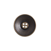 Italian Antique Gold Metal 4-Hole Button - 32L/20mm - Detail | Mood Fabrics