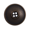 Italian Antique Gold Metal 4-Hole Button - 44L/27mm | Mood Fabrics