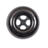 Gunmetal 4-Hole Button - 44L/28mm | Mood Fabrics