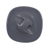 Shiny Charcoal Plastic Self Shank Button - 48L/30.5mm - Detail | Mood Fabrics