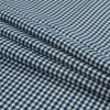 Green, White and Blue Tattersall Shepherd's Check Cotton and Tencel Flannel - Folded | Mood Fabrics