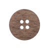 Light Brown Plastic 4-Hole Button - 40L/25.5mm - Detail | Mood Fabrics