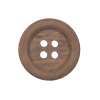 Light Brown Plastic 4-Hole Button - 40L/25.5mm | Mood Fabrics