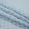 Light Blue and White Polka Dotted Jacquard - Folded | Mood Fabrics