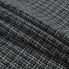 Black, White and Metallic Gold Polyester Tweed - Folded | Mood Fabrics