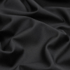 Italian Black Wool Suiting - Detail | Mood Fabrics
