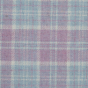 Armani Pink and Blue Plaid Wool Twill - Detail | Mood Fabrics