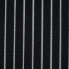 Black and White Pencil Striped Wool Twill - Detail | Mood Fabrics