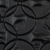 Black Reversible Geometric Quilted Coating - Detail | Mood Fabrics