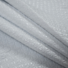 White Geometric Faux Patent Leather Quilted Coating - Folded | Mood Fabrics