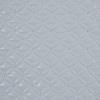 White Geometric Faux Patent Leather Quilted Coating - Detail | Mood Fabrics
