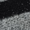 Black and White Awning Striped Wool Blend with Baby Sequins - Detail | Mood Fabrics