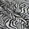 Black and White Zebra Striped Silk Charmeuse - Folded | Mood Fabrics