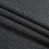 Italian Black and Gray Herringbone Wool Tweed - Folded | Mood Fabrics