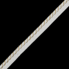 Metallic Gold and White Cord with White Lip - 0.5 - Detail | Mood Fabrics