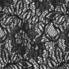 Black Re-Embroidered Floral Lace - Detail | Mood Fabrics