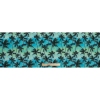 Green and Blue Palm Tree Printed Organic Viscose Batiste - Full | Mood Fabrics
