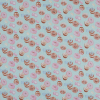 Candy Blue and Pink Organic Mercerized Cotton with Digitally Printed Sweets | Mood Fabrics