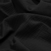 Black Double Cotton Gauze - Detail | Mood Fabrics