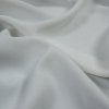 White Stretch Polyester 4-Ply Crepe - Detail | Mood Fabrics