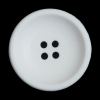 White Plastic 4-Hole Button - 54L/34mm | Mood Fabrics