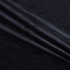 Charcoal Stretch Velour - Folded | Mood Fabrics