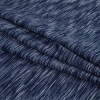 Navy, Purple and White Striated Performance Jersey - Folded | Mood Fabrics