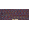 Blue, Saffron and Red Floral Printed Polyester Crepe - Full | Mood Fabrics