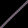 Red, White and Blue German Jacquard Ribbon - 0.625 | Mood Fabrics