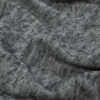 Heathered Charcoal Brushed Cotton Knit - Detail | Mood Fabrics