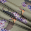 Mood Exclusive Green Monet's Joyful Garden 3D Fabric - Folded | Mood Fabrics