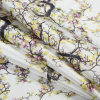 Mood Exclusive White Wistful Blooms Mikado - Folded | Mood Fabrics