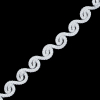 Ivory Swirling Braided Trim - 0.5 - Detail | Mood Fabrics